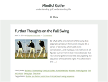 Tablet Screenshot of mindfulgolfer.com